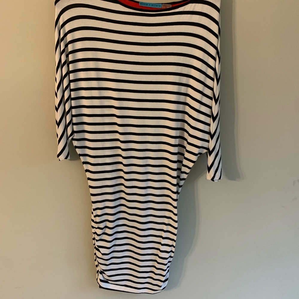 Alice + Olivia Stripped dress, size small, worn 2-3x